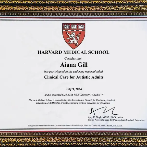 Dr Aiana Gill