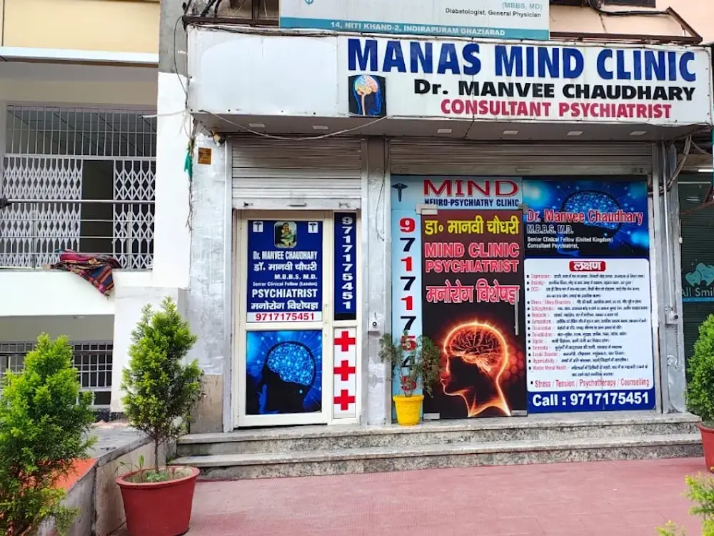 Manas mind clinic Dr manvee chaudhary psychiatrist, Indirapuram, Ghaziabad