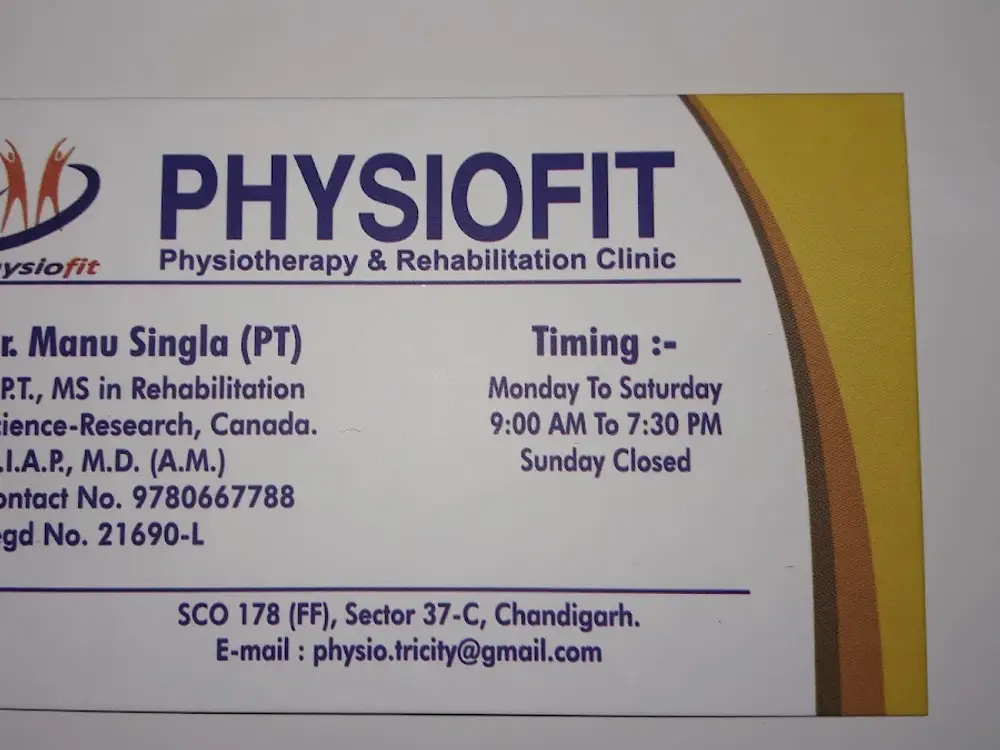 PHYSIOFIT Physiotherapy & Rehabilitation Clinic, Sector 37, Chandigarh