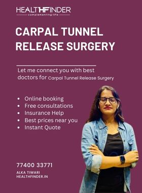 Carpal Tunnel Release Surgery  Cost in India