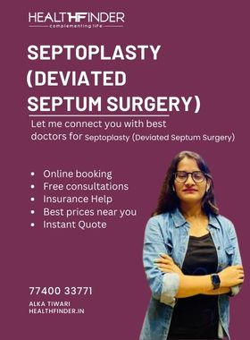 Septoplasty (Deviated Septum Surgery)  Cost in Lucknow