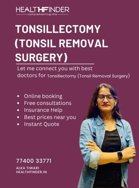 Tonsillectomy (Tonsil Removal Surgery)  Cost in India